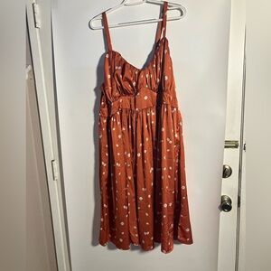 Retro Chic by Torrid Rust Orange Midi Dress